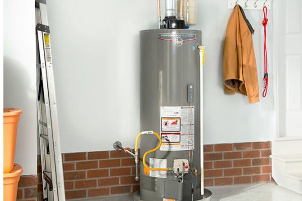 Image of a residential water heater